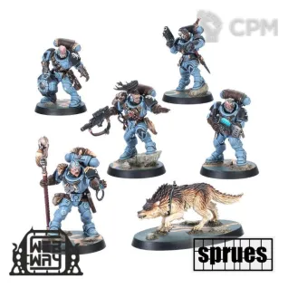 Описание картинки Wolf Scouts Kill Team (2 литника) от WebWay по цене 1 980руб | Свободный Рынок Миниатюр - СРМ