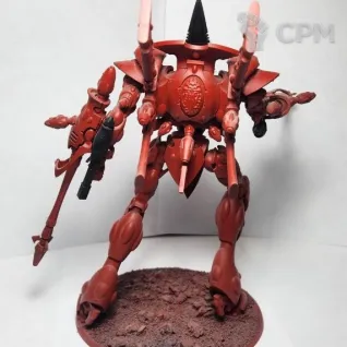 Описание картинки Wraithknight with heavy wraithcannons and scatter lasers, оригинал в грунте от Shamkin по цене 12 000руб | Свободный Рынок Миниатюр - СРМ