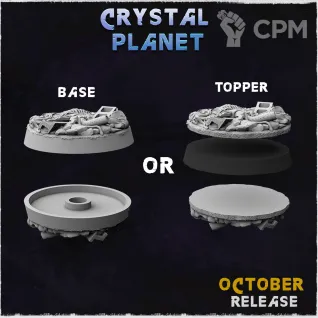 Описание картинки Топперы Crystal Planet 90х52мм от Studio Cockatoo по цене 297руб | Свободный Рынок Миниатюр - СРМ