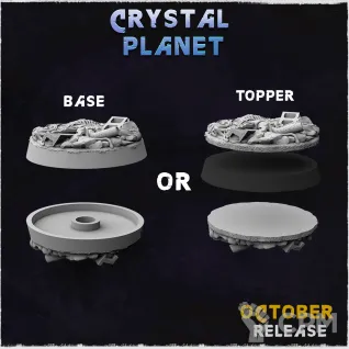 Описание картинки Топперы Crystal Planet 120х92мм от Studio Cockatoo по цене 528руб | Свободный Рынок Миниатюр - СРМ