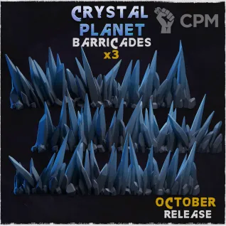 Описание картинки Barricades - Crystal Planet от Studio Cockatoo по цене 1 000руб | Свободный Рынок Миниатюр - СРМ