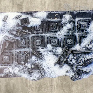 Описание картинки Футпринты (подложки) зима 2.0 (11ed Warhammer 40000 layout) от МастерскаяПодземелий по цене 2 400руб | Свободный Рынок Миниатюр - СРМ