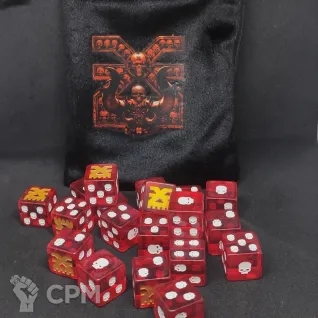 Описание картинки Khorne Dice Кубы Кхорна от Fle94 по цене 2 800руб | Свободный Рынок Миниатюр - СРМ