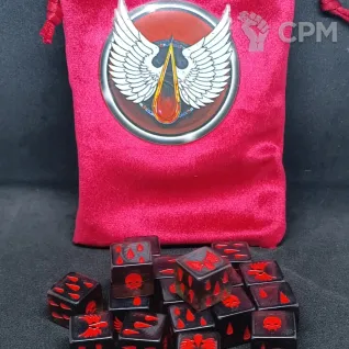 Описание картинки Blood Angels DICE  Кубы Кровавых Ангелов от Fle94 по цене 2 800руб | Свободный Рынок Миниатюр - СРМ