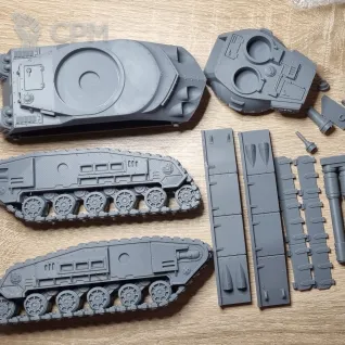 Описание картинки Rogal Dorn Battle Tank от Бруталити по цене 3 500руб | Свободный Рынок Миниатюр - СРМ