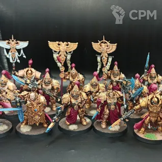 Описание картинки Adeptus custodes Combat patrul от mantihorus1 по цене 17 000руб | Свободный Рынок Миниатюр - СРМ