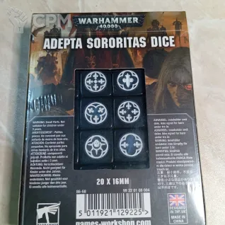Описание картинки Adepta Sororitas Dice от Fergus по цене 19 000руб | Свободный Рынок Миниатюр - СРМ
