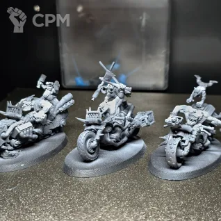 Описание картинки Отряд orc warbikers от ЧерныйМОХ по цене 1 000руб | Свободный Рынок Миниатюр - СРМ