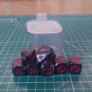 Описание картинки Chaos dice set от Yarly по цене 5 000руб | Свободный Рынок Миниатюр - СРМ