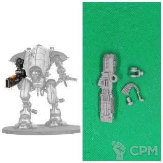 Описание картинки Knight Moirax Volkite Veuglaire от Templar Forge по цене 280руб | Свободный Рынок Миниатюр - СРМ