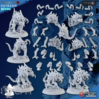Описание картинки Barbgaunts 5шт от PlasticShop по цене 350руб | Свободный Рынок Миниатюр - СРМ