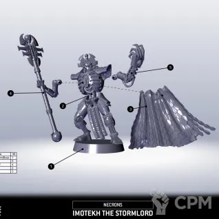 Описание картинки Imotekh the Stormlord от PlasticShop по цене 150руб | Свободный Рынок Миниатюр - СРМ