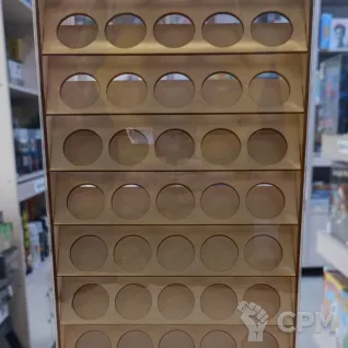 Описание картинки Подставка под 45 баночек краски (Фанера) от SapherWales по цене 1 600руб | Свободный Рынок Миниатюр - СРМ