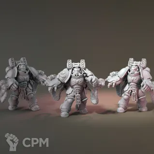 Описание картинки Aggressor Squad 3шт от PlasticShop по цене 250руб | Свободный Рынок Миниатюр - СРМ