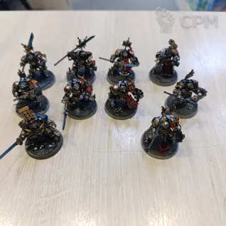 Описание картинки 9 Терминаторов + Псайкер от SapherWales по цене 5 000руб | Свободный Рынок Миниатюр - СРМ