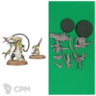 Описание картинки Painboy with Grot Orderly Armageddon от Templar Forge по цене 450руб | Свободный Рынок Миниатюр - СРМ