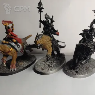 Описание картинки Evocators on celestial dracolines + Astreia Solbright от Father Goose по цене 4 500руб | Свободный Рынок Миниатюр - СРМ