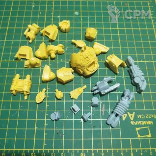 Описание картинки Контемптор и чуваки со щитами от NamNado по цене 1 200руб | Свободный Рынок Миниатюр - СРМ