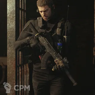 Описание картинки Крис Редфилд, Resident evil 8, кастом Лего от akaTuman по цене 2 900руб | Свободный Рынок Миниатюр - СРМ