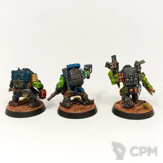 Описание картинки Отряд Ork Kommandoz для Kill Team (12 моделей, полный ростер) от Paint It Black по цене 6 500руб | Свободный Рынок Миниатюр - СРМ