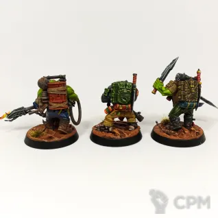 Описание картинки Отряд Ork Kommandoz для Kill Team (12 моделей, полный ростер) от Paint It Black по цене 6 500руб | Свободный Рынок Миниатюр - СРМ