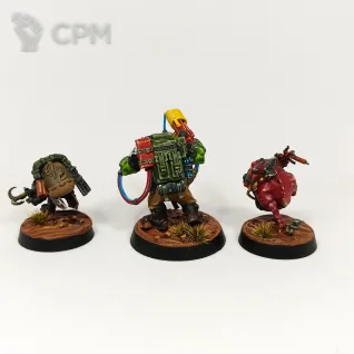 Описание картинки Отряд Ork Kommandoz для Kill Team (12 моделей, полный ростер) от Paint It Black по цене 6 500руб | Свободный Рынок Миниатюр - СРМ