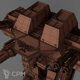 Описание картинки Lucius Pattern Warlord Titan от Herr Ermann по цене 27 500руб | Свободный Рынок Миниатюр - СРМ