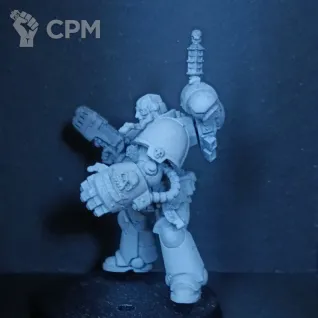 Описание картинки Primaris Captain with Power Fist от artifactorum по цене 2 199руб | Свободный Рынок Миниатюр - СРМ