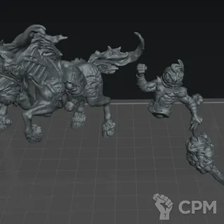 Описание картинки Isaiah, Dread Harvester Dragoon от Mor345 по цене 900руб | Свободный Рынок Миниатюр - СРМ