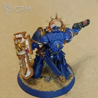 Описание картинки Primaris Lieutenant with Relic shield оригинал от artifactorum по цене 2 299руб | Свободный Рынок Миниатюр - СРМ