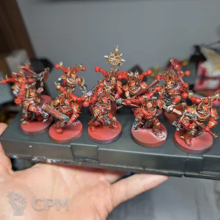 Описание картинки Khorne Berserkers от Droger по цене 3 000руб | Свободный Рынок Миниатюр - СРМ