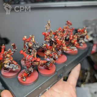 Описание картинки Khorne Berserkers от Droger по цене 3 000руб | Свободный Рынок Миниатюр - СРМ