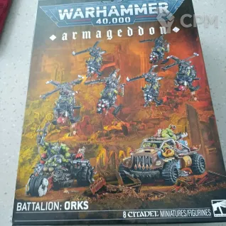 Описание картинки Armageddon battalion orks от Mr.Green по цене 13 000руб | Свободный Рынок Миниатюр - СРМ