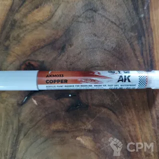 Описание картинки Маркер AK Playmarkers AKM033 Copper от Selena по цене 360руб | Свободный Рынок Миниатюр - СРМ