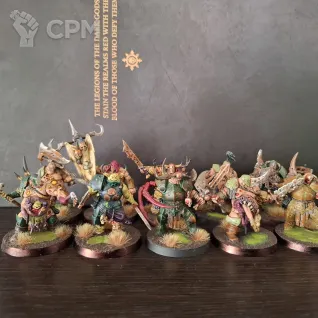 Описание картинки Putrid Blightkings от libkneht по цене 5 000руб | Свободный Рынок Миниатюр - СРМ