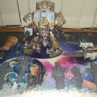 Описание картинки Knight Questoris / Canis Rex / Magaera / Styrix / Chaos Knight Rampager/Desecrator от Faulan по цене 25 000руб | Свободный Рынок Миниатюр - СРМ