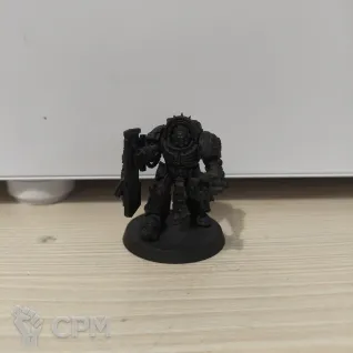 Описание картинки Chaplain in Terminator Armour (капелан в терминаторском доспехи) от Saygexy  по цене 350руб | Свободный Рынок Миниатюр - СРМ