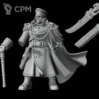 Описание картинки Astra militarum commander, lord general от  по цене 250руб | Свободный Рынок Миниатюр - СРМ