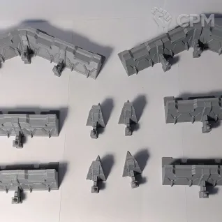 Описание картинки Баррикады модульные от 3d_Bear по цене 950руб | Свободный Рынок Миниатюр - СРМ