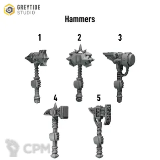 Описание картинки Hammers от Brutality по цене 50руб | Свободный Рынок Миниатюр - СРМ