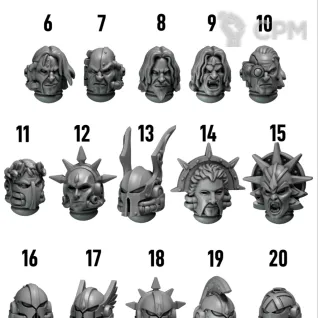 Описание картинки Heads от Brutality по цене 30руб | Свободный Рынок Миниатюр - СРМ