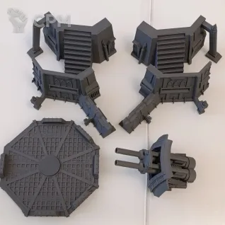 Описание картинки Artillery wall of saints от 3d_Bear по цене 1 650руб | Свободный Рынок Миниатюр - СРМ