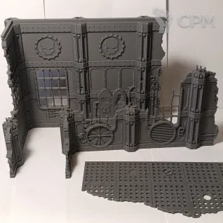 Описание картинки Руины Grimdark Industrial #1 от 3d_Bear по цене 1 200руб | Свободный Рынок Миниатюр - СРМ
