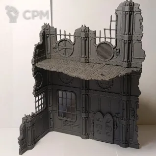 Описание картинки Руины Grimdark Industrial #1 от 3d_Bear по цене 1 200руб | Свободный Рынок Миниатюр - СРМ