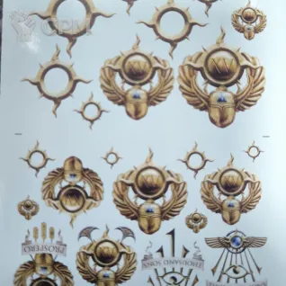 Описание картинки Thousand sons Transfer sheet Декали легиона Тысяча сынов от Fle94 по цене 1 500руб | Свободный Рынок Миниатюр - СРМ