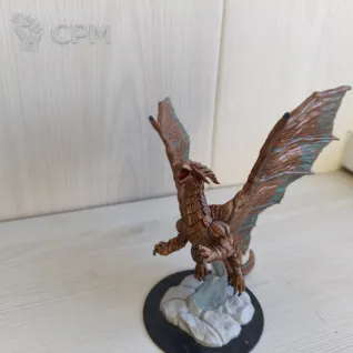 Описание картинки Nolzur's Young Copper Dragon от Skinrender по цене 4 000руб | Свободный Рынок Миниатюр - СРМ