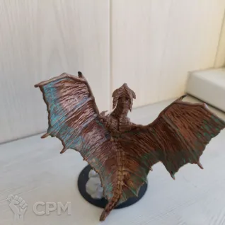 Описание картинки Nolzur's Young Copper Dragon от Skinrender по цене 4 000руб | Свободный Рынок Миниатюр - СРМ