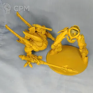 Описание картинки Eldar Wraithknight оригинал в грунте ГВ от artifactorum по цене 12 777руб | Свободный Рынок Миниатюр - СРМ