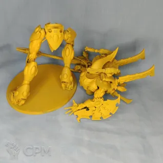 Описание картинки Eldar Wraithknight оригинал в грунте ГВ от artifactorum по цене 13 777руб | Свободный Рынок Миниатюр - СРМ