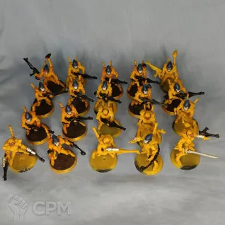 Описание картинки Eldar Guardians в игровой покраске оригиналы от artifactorum по цене 7 800руб | Свободный Рынок Миниатюр - СРМ
